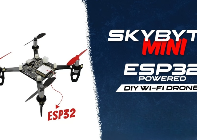 SkyByte Mini Wi-Fi-controlled drone runs the open-source ESP32-Drone firmware (Crowdfunding)