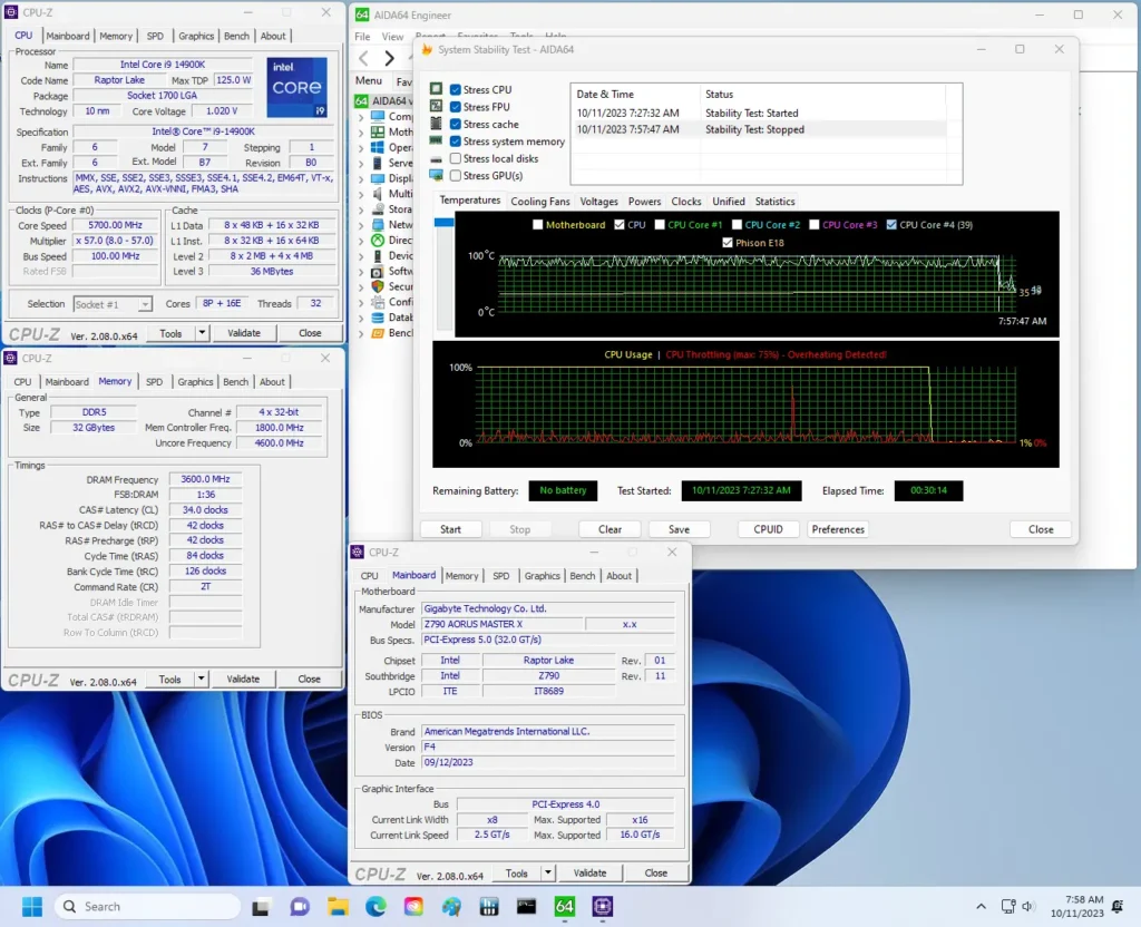 Gigabyte Z790 overclock