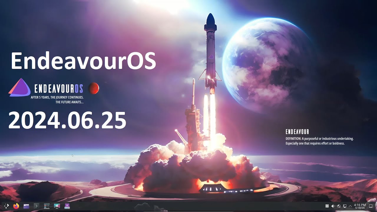 EndeavourOS 2024.06.25 rolls out with Plasma 6.1 and various fixes