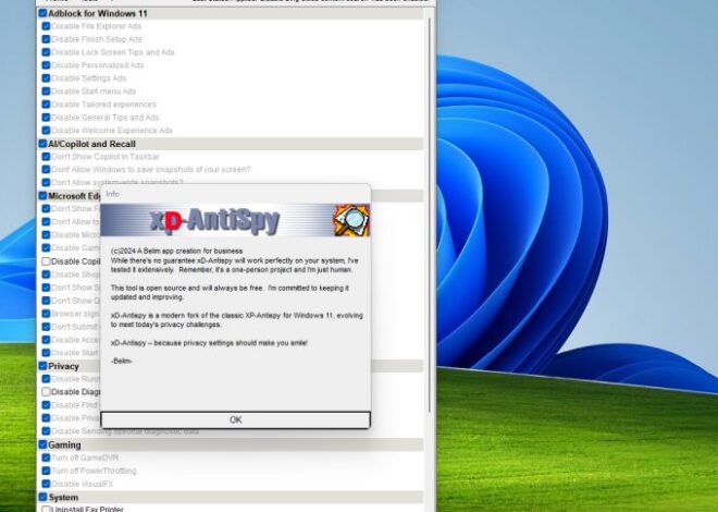 XP-AntiSpy returns to Windows 11 as XD-AntiSpy