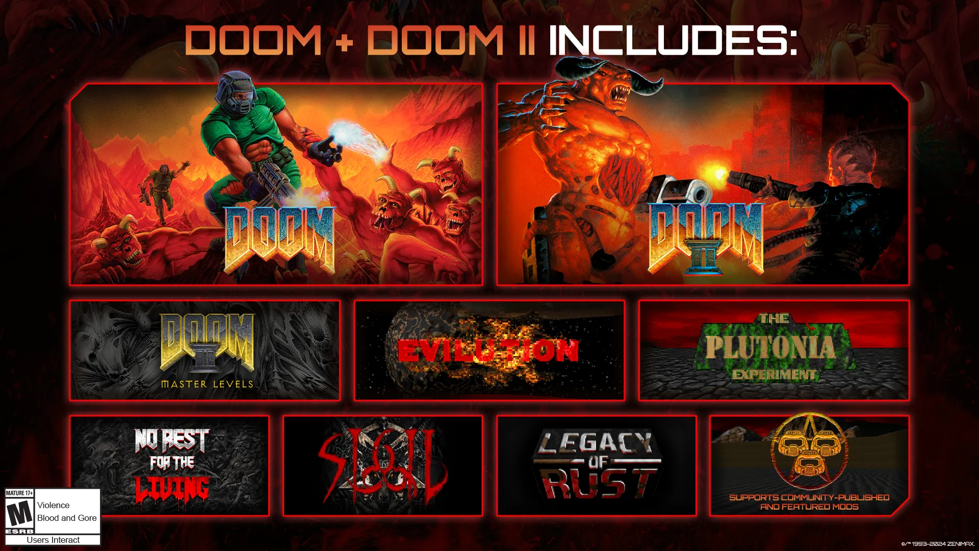 DOOM and DOOM II Re-Release Now Available; DOOM Eternal Mod Tools Released