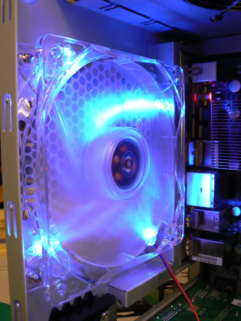 Blue Computer Fan Light