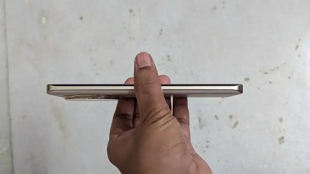 The ultra-slim phone is a joy to use, but is very slippery