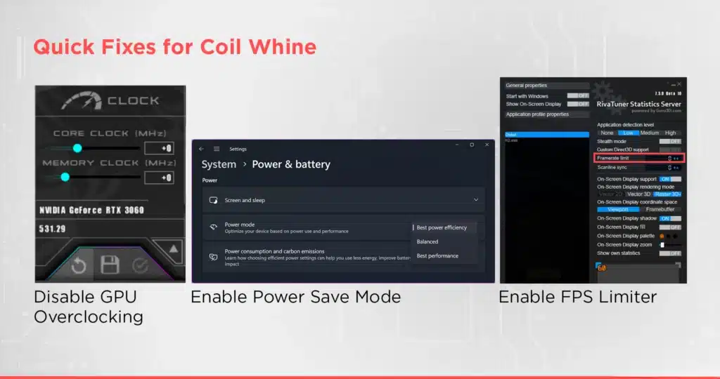 Quick Fixes for Coil Whine