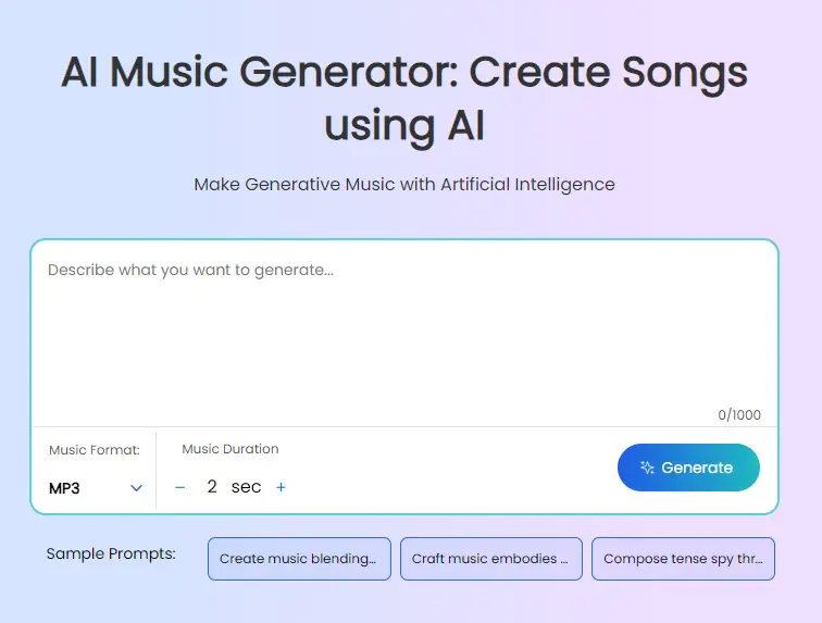 Appy Pie’s AI Music Generator