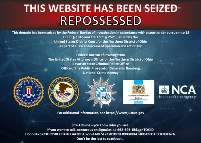 FBI disrupts the Dispossessor ransomware operation, seizes servers