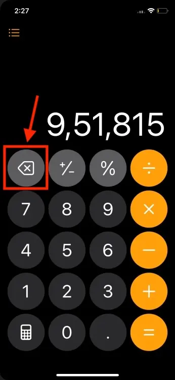 Unit Conversions & Backspace Key in Calculator app