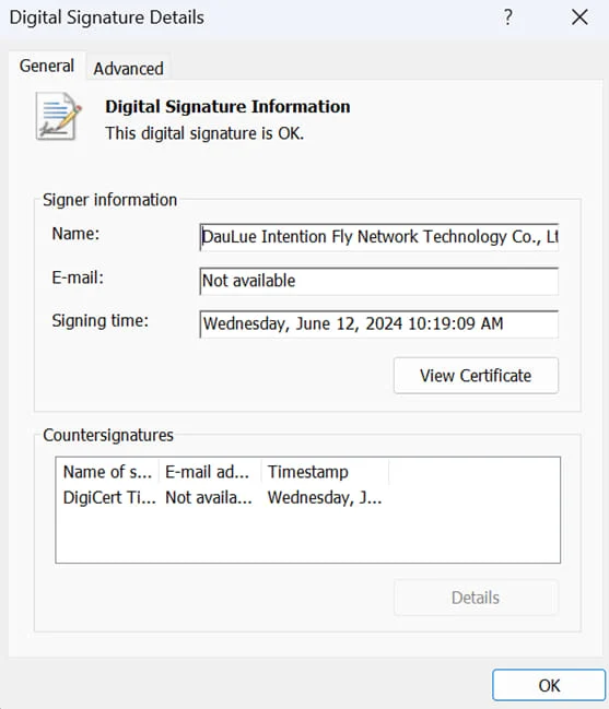 DOWNBAIT's certificate helping evade AV detection