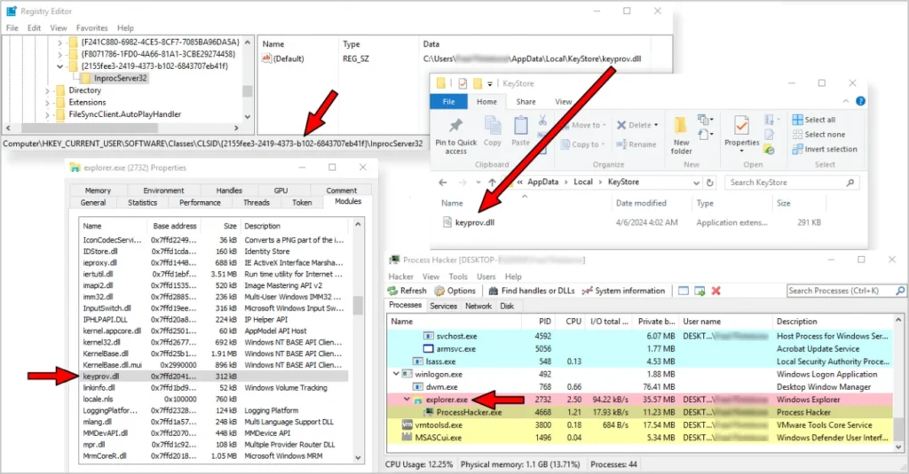 Registering a malicious DLL as a COM object