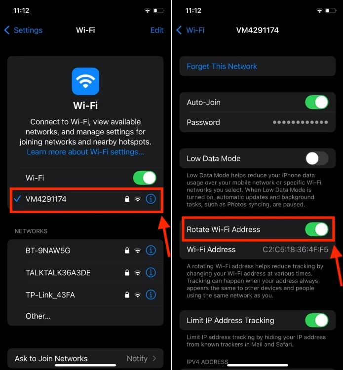 Rotate Wi-Fi Addresses