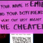 Clickbaity or genius? 'BF cheated on you' QR codes pop up across UK