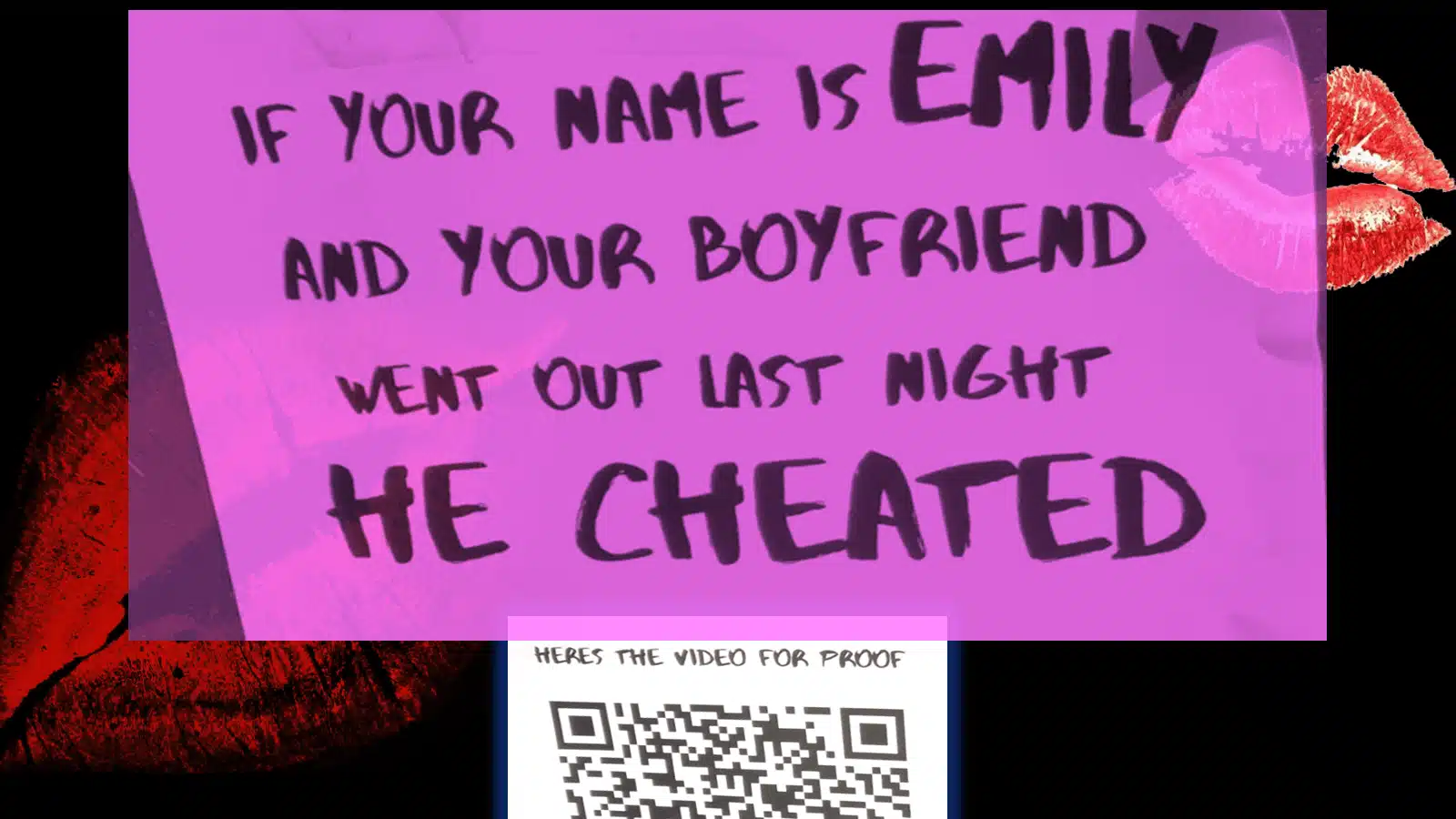 Clickbaity or genius? ‘BF cheated on you’ QR codes pop up across UK