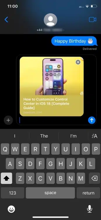 Previews Links in iMessage