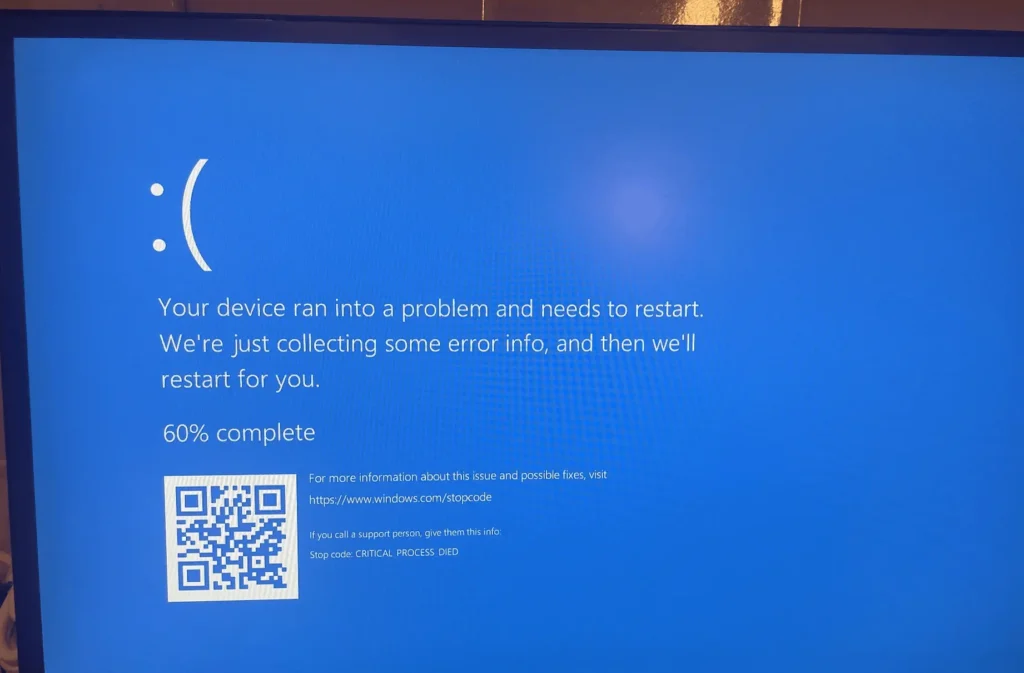 Windows Stop Error On Startup