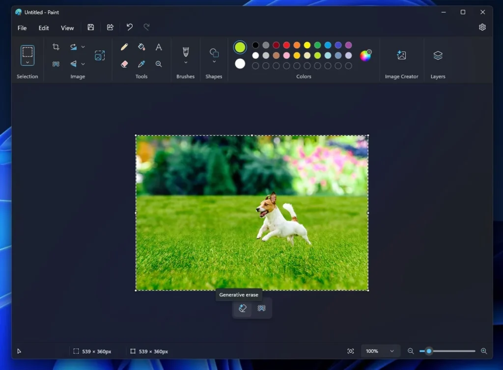 Windows 11 Paint AI