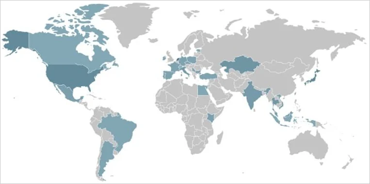 Location of devices infected by Ficora