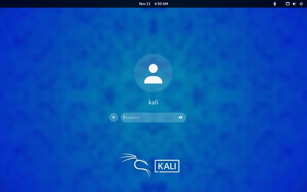 New Kali Linux 2024.4 login theme