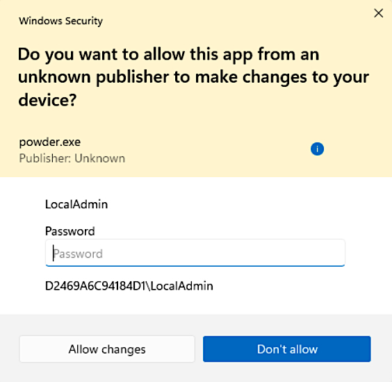 Admin protection auth prompt (Microsoft)