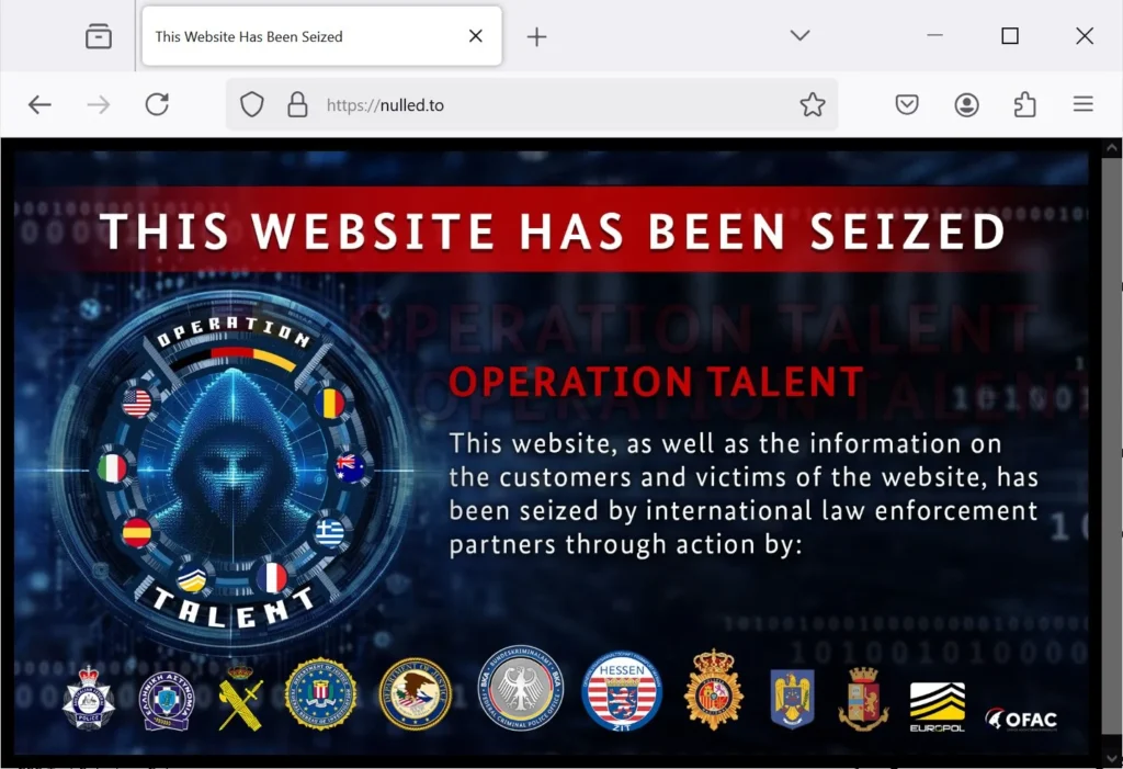 Operation Talent seizure banner