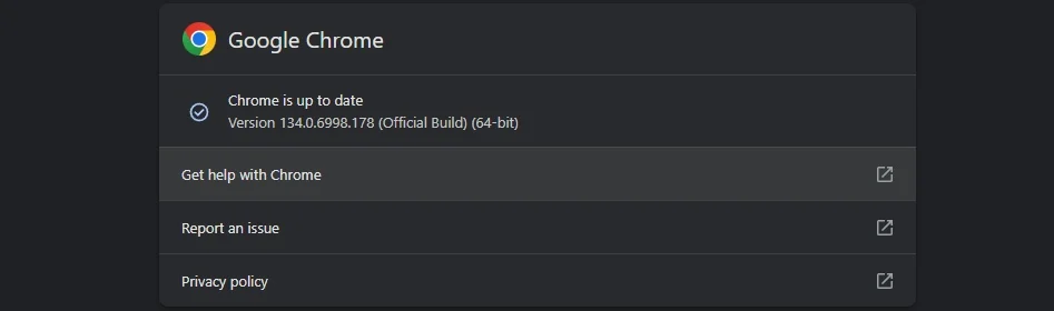 Chrome 134.0.6998.178