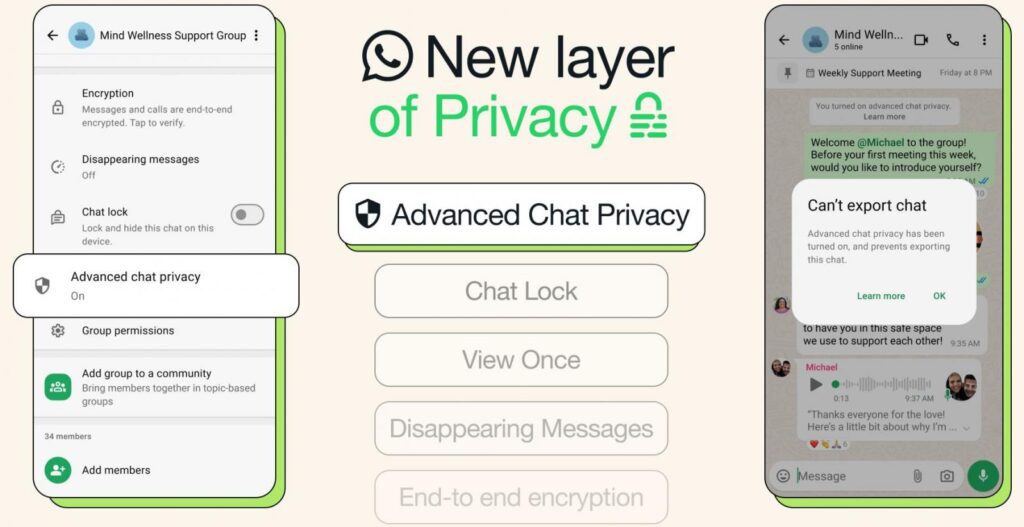 WhatsApp Advanced Chat Privacy (WhatsApp)