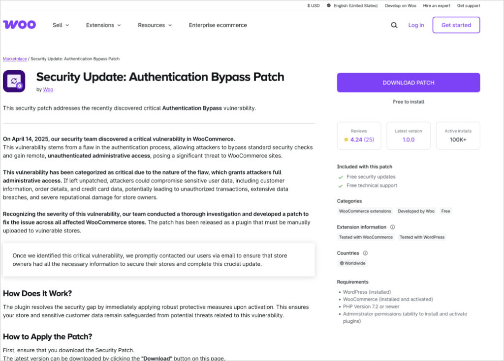 Malicious website mimicking the WooCommerce platform