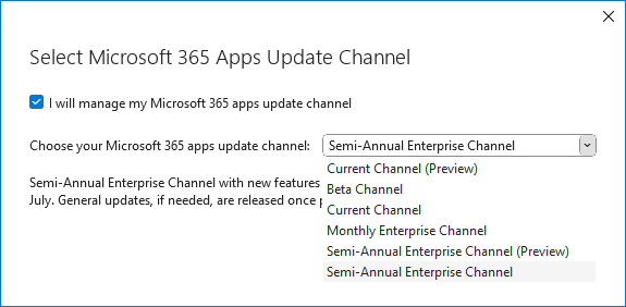 Switching to the Semi-Annual Channel