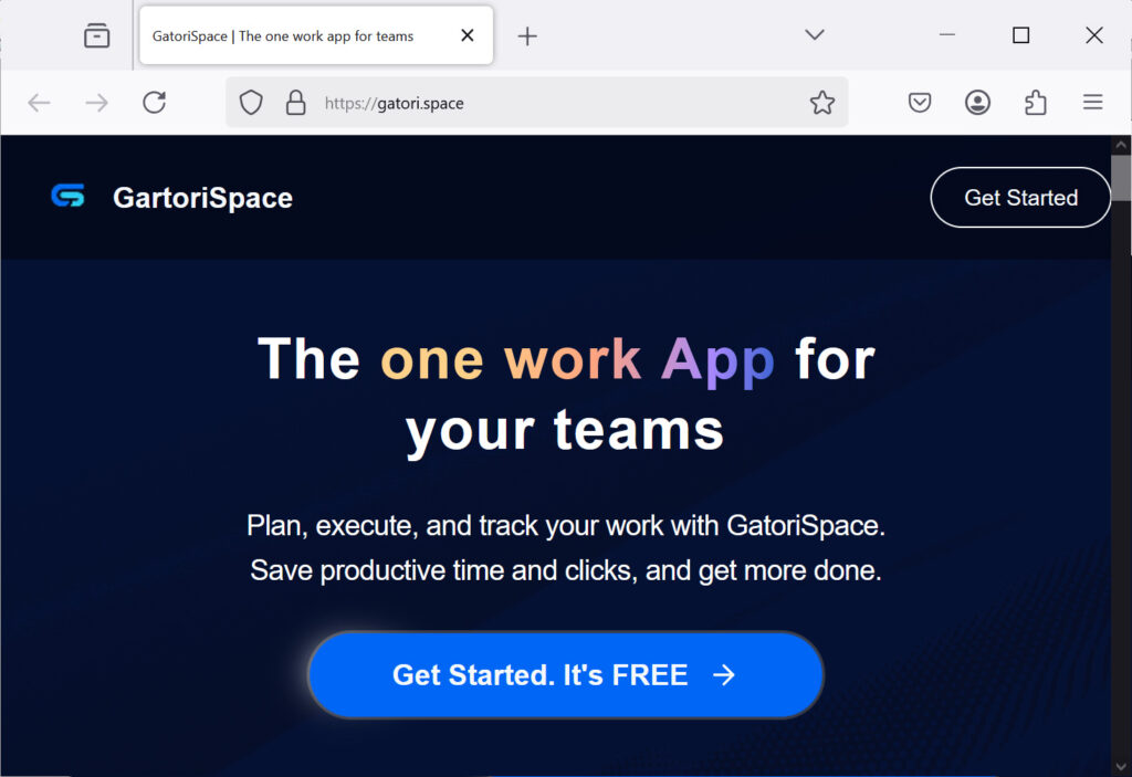 Fake GartoriSpace website