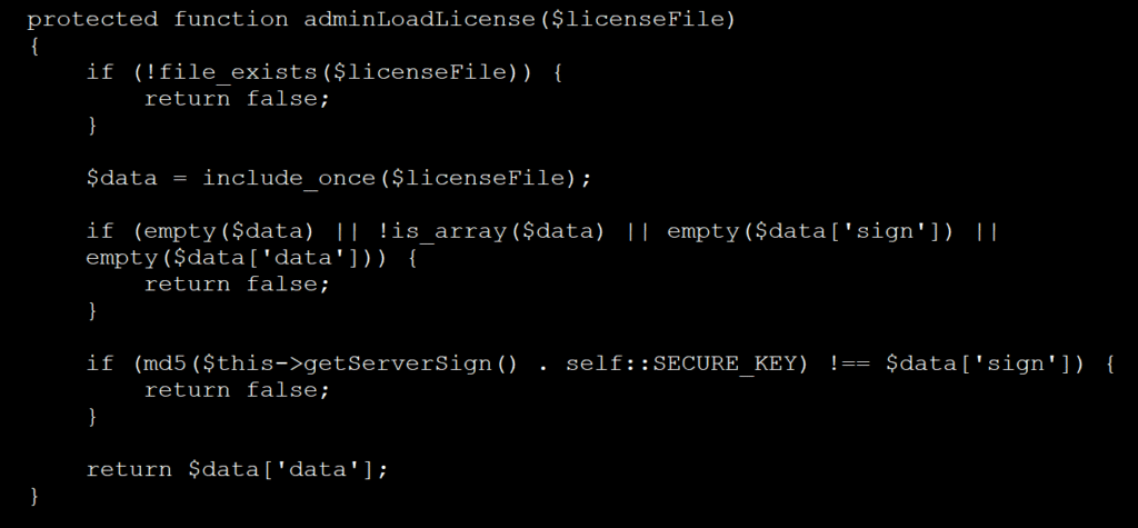 Function that executes code in the uploaded file