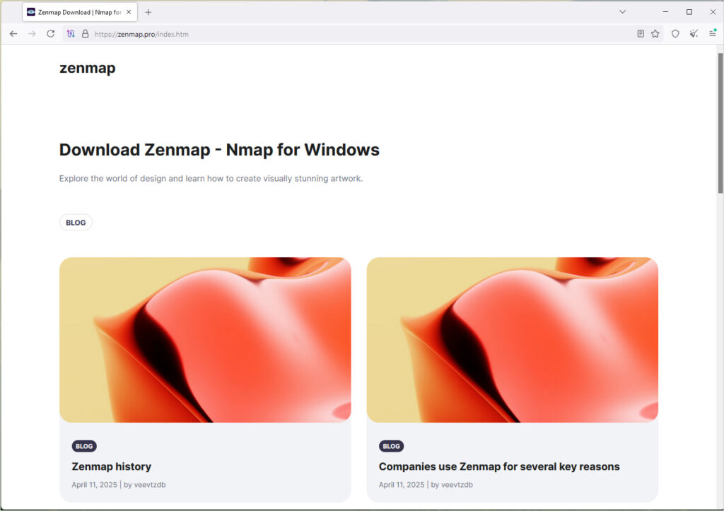 Innocuous blog loading on direct hits