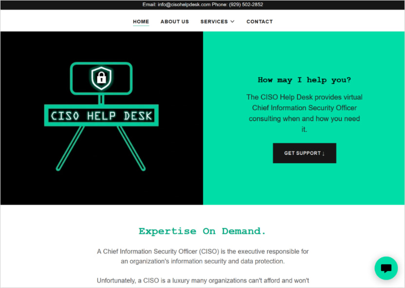 Fake IT support site