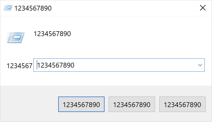 Windows dialog following a Numero infection