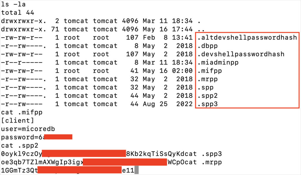 Exposed cleartext credentials
