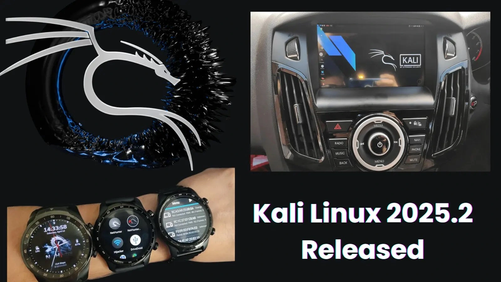 Kali Linux 2025.2 Released: New Tools, Smartwatch and Car Hacking Added