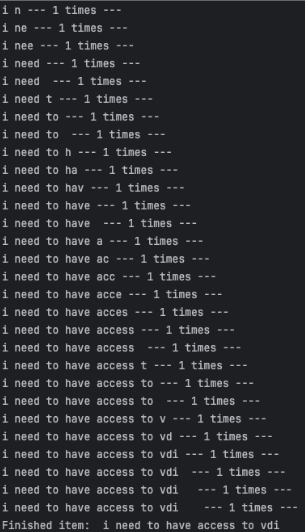 Enumerating data using a script