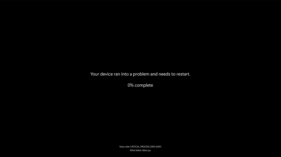 Regardless of its color, it is still a BSOD crash screen