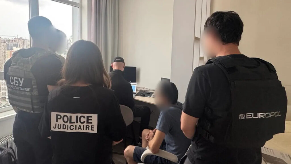 Image from the arrest and computers' examination