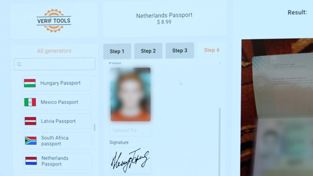 The VerifTools site before its seizure