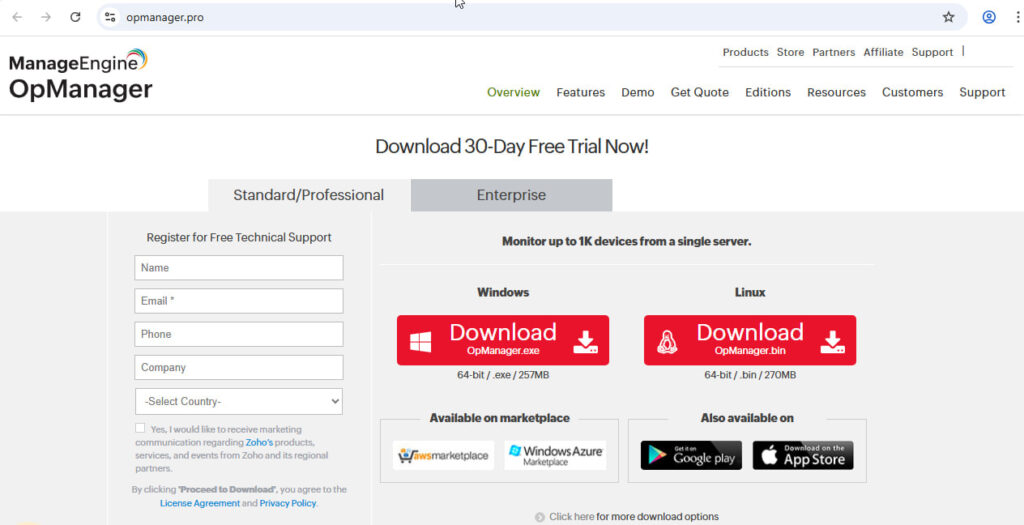 Malicious website starting an Akira attack