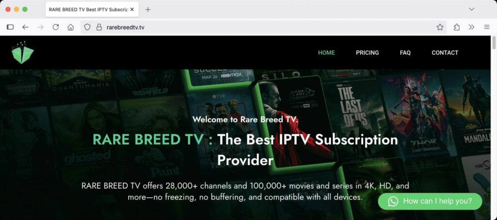 Rare Breed TV website