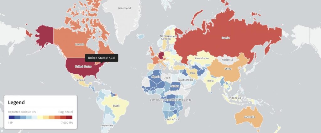 Unpatched Exchange servers (Shadowserver)