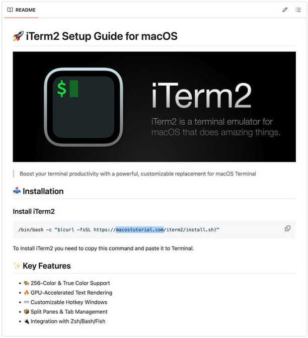 Malicious GitHub repository