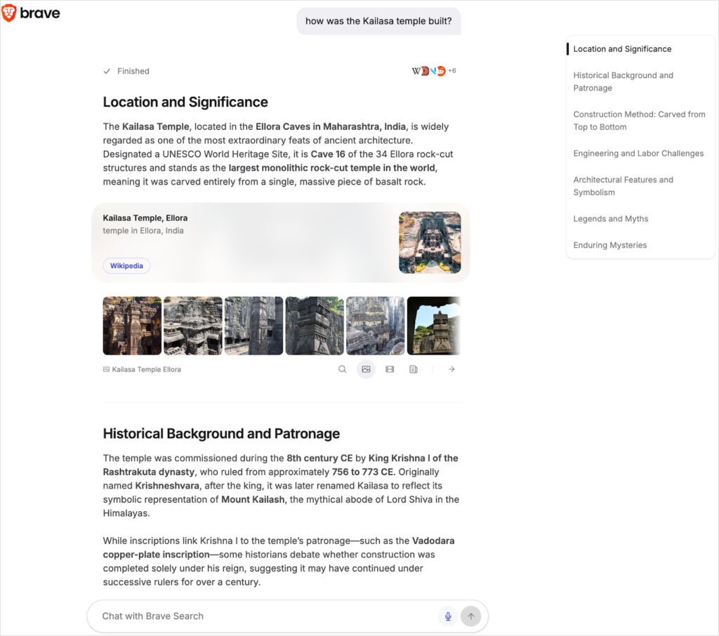 Deep research result