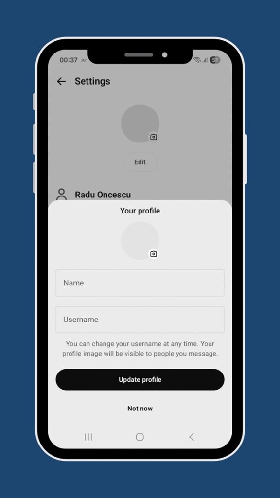 Username support in ChatGPT Android app