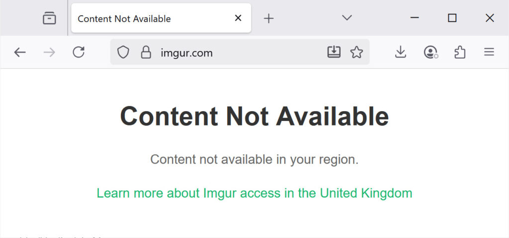 Content not available on Imgur for UK visitors
