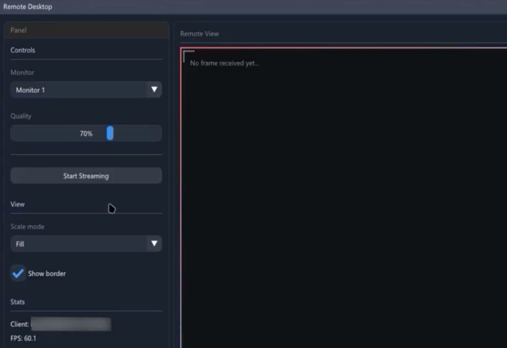 Remote desktop module